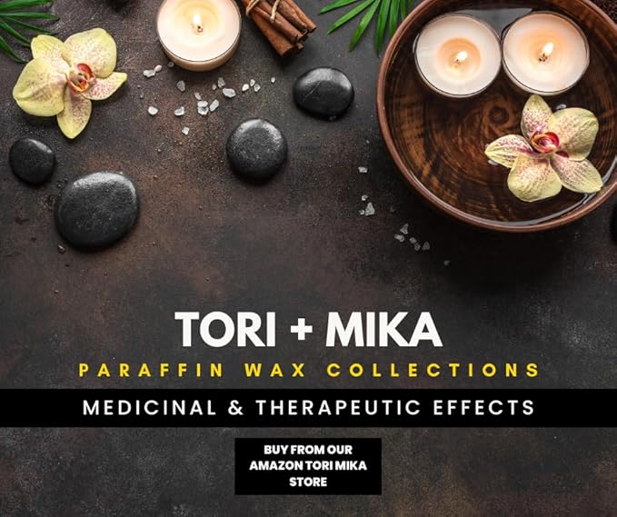 Tori Mika Paraffin Wax Refills, 6 lbs Scented Paraffin Wax Blocks for Paraffin Bath, Paraffin Wax Machine Refills for Hand Feet Dry Skin, Help Stiff Muscles and Pain (Peach, 6 lbs)