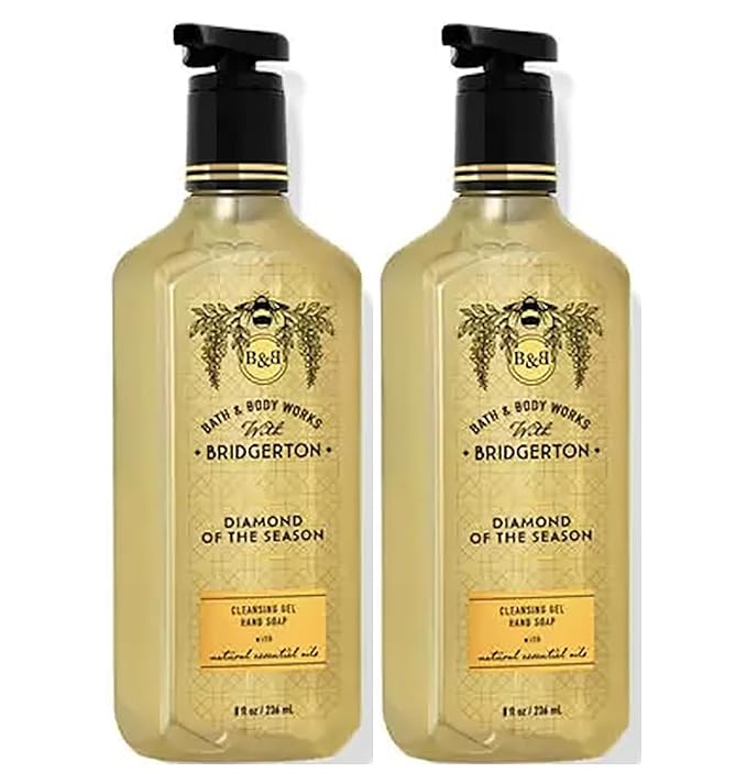 Bath & Body Works Hand Soap, Cleansing Gel, 8 Fl Oz Pack of 2 (Diamond Of The Season)