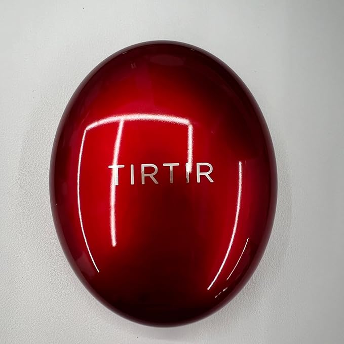 TIRTIR Mask Fit Red Cushion Foundation | Full coverage, Weightless, Skin fit, Satin Glow Finish, Korean Makeup Cushion Foundation (#33W Ginger, 0.63 Fl Oz)