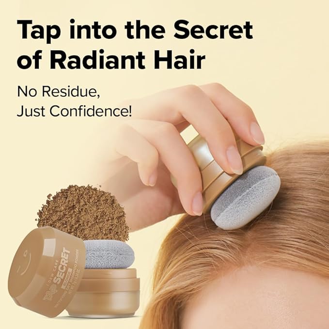 I DEW CARE Biotin Clarifying Dry Shampoo - Tap Secret Blonde | Strengthening & Volumizing, Powder Type, Refillable, Travel size, Non-aerosol, Brunette, Korean Ginseng, Mother's Day, 0.24 Oz