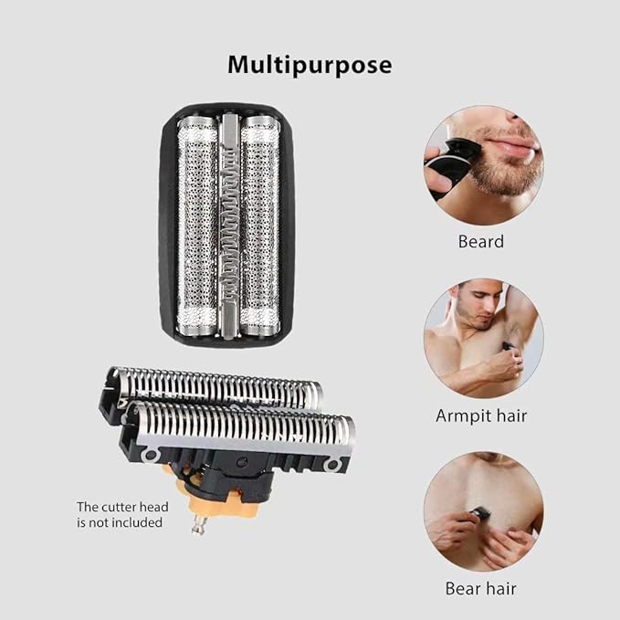 31B Replacement Replacement Shaver Foil and Cutter for B-raun 5000&6000 Series Flex Integral&Flex XP 370, 390, 390CC