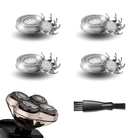 4 Pack Shaver Replacement Blades Compatible with Sku*l Shaver Pitbull Gold PRO & Silver - Pitbull Shaver Replacement Blade, Enhanced Pitbull Shaver Replacement Heads for Superior Shaving