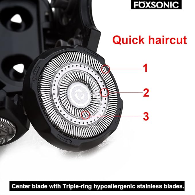 Upgraded 9 Blades Body & Head Shaver for Head Shaver Many Brands 9 Blades Replacement Shaver Head Blade 9 Heads Beard Electric Razor Shaver Head for Blad Men