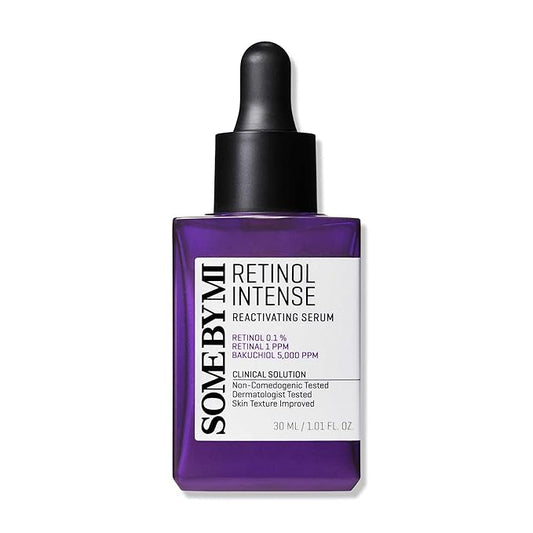 SOME BY MI Retinol Intense Reactivating Serum – 1.01oz, 30ml – Korean 0.1% Retinol Serum for Face Aging Signs and Post-Acne Marks – Pore Minimizer for Face with Bakuchiol & Retinal – Korean Skin Care