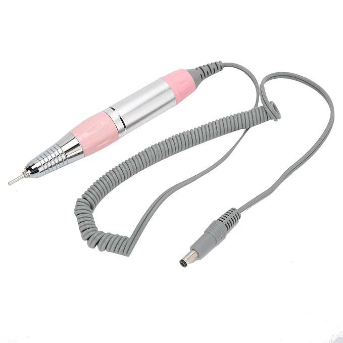 Nail Drill Handpiece Replacement, Electric Nail Drill Handle Metal Grinding Polishing Pen Handle Nail Drill Handpiece Nail Art Accessory Electric Nail Drill Handpiece Grinder
