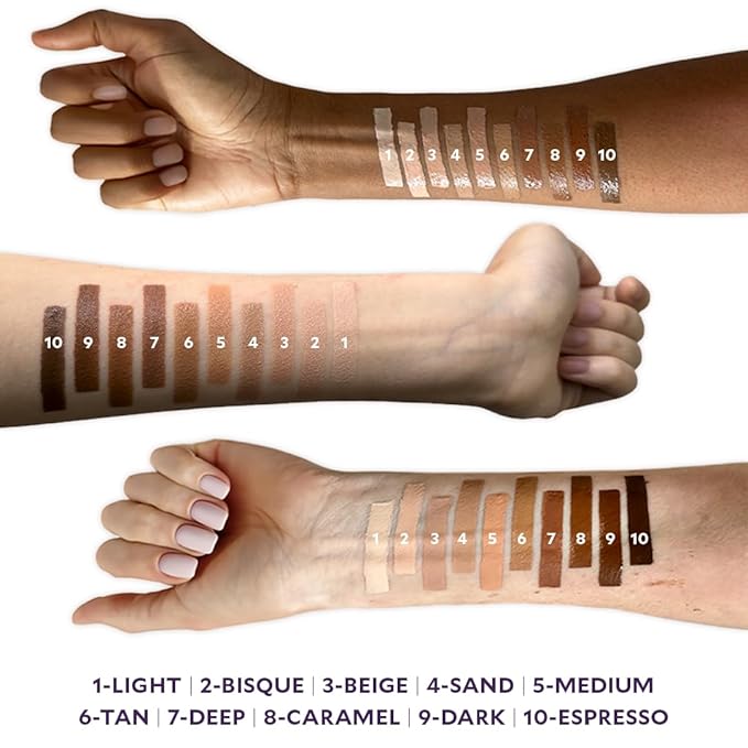 Fièra Luxury Concealer & Foundation with Anti-Aging Ingredients - Full Coverage for Dark Circles, Wrinkles, Fine Lines, and Spots, All-Day Wear For Mature Skin - Neutral Beige, 0.5 FL. OZ. / 15 ML