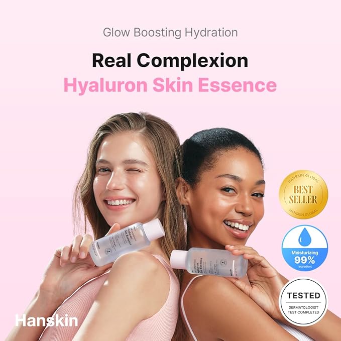 Hanskin Hyaluron Skin Essence Toner โ Korean Hydrating Toner for Glass Skin | Hyaluronic Acid & Collagen | Lightweight Moisturizing Astringent for Dry, Sensitive & Dull Skin | K-Beauty (5.07 fl oz)