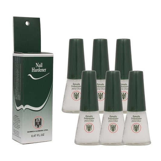 6 Bottles Quimica Alemana Nail Hardener Strengthener Polish Treatment 0.47 oz
