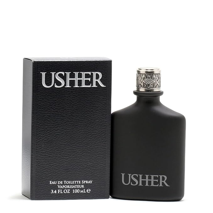 USHER Eau de Toilette Spray for Men, 3.4 Ounce
