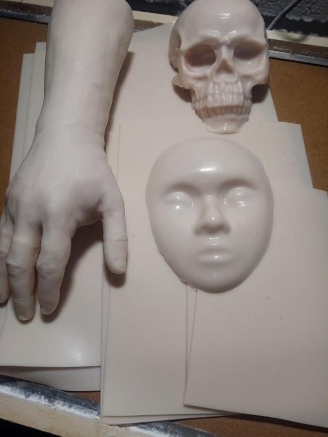 Premium Quality A4 (Pack of 1) (11.5" x 8.5") Tattoo Practice Skin, Double-Sided Silicone Sheets, 2.5MM, Realistic Texture - Perfect for Beginners and Professionals