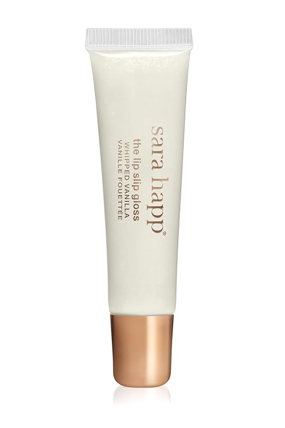 sara happ The Lip Slip One Luxe Gloss, Whipped Vanilla Gloss: High-Shine Finish Rich Lip Gloss, 0.5 oz