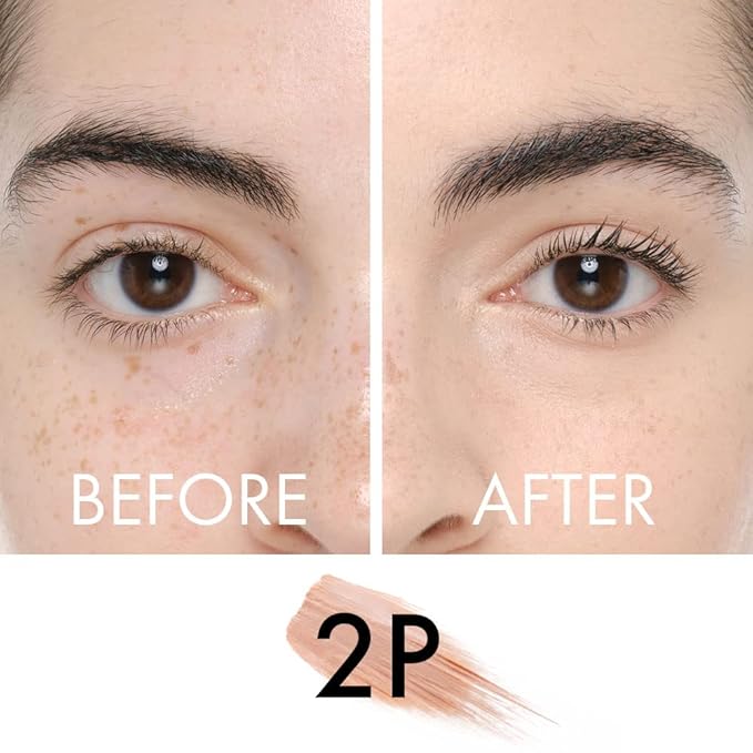 Veil Cosmetics - Complexion Fix Concealer - Liquid Concealer for Under Eye + Dark Circles - Highlight, Contour, Correct - Anti-Aging - Vegan Makeup Pen - Hydrating Lightweight (2P Light Pink)