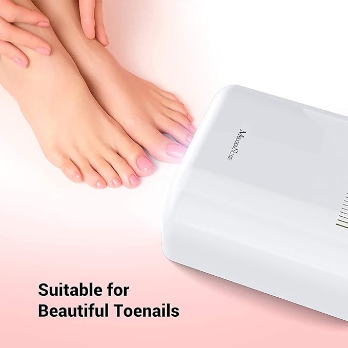 MelodySusie 36W Nail Lamp for Resin, Pro04 Professional Gel Nail Polish Curing Lamp with 3 Timer Setting, Sliding Tray for Manicure Pedicure,Great for Resin,White