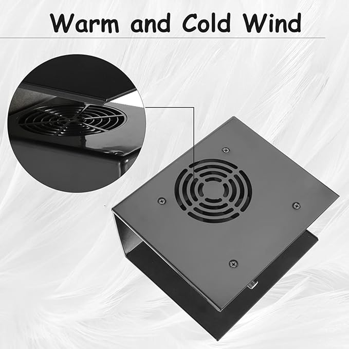 Watris Veiyi 300W Nail Polish Dryer, Nail Fan Dryer for Regular Polish, Hot & Cold Wind Nail Blower Dryer for Manicure Salon and Daily Home Use