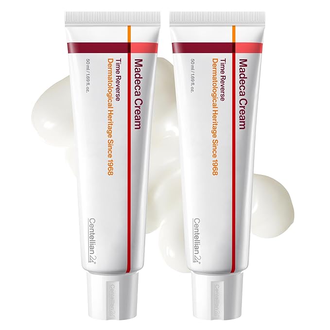 CENTELLIAN 24 Madeca Cream Time Reverse (Season 7) (1.69fl oz, Pack of 2) - Advanced Fast-Absorbing & Nourishing Cream, Hydrates, Reduces Wrinkles, Low Irritation, Korean Skin Care. Centella Asiatica