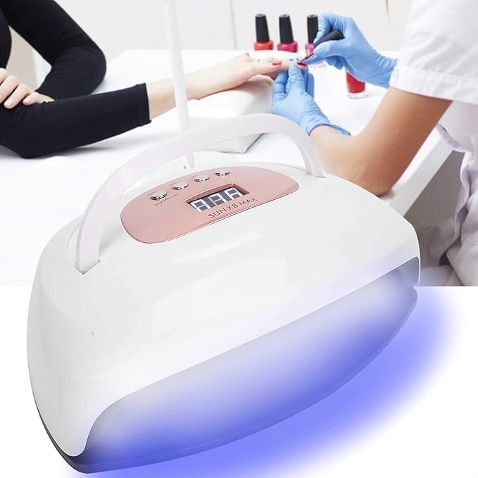 150W Nail Dryer, LED Nail Dryer Lamp, Intelligent Timing Gel Polish Nail Hardening Machine(US)