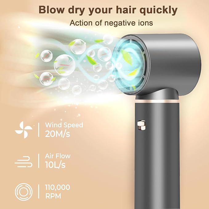 5 in 1 Hair Dryer Brush Hot Air Curling Brush Negative Ion Air Styler