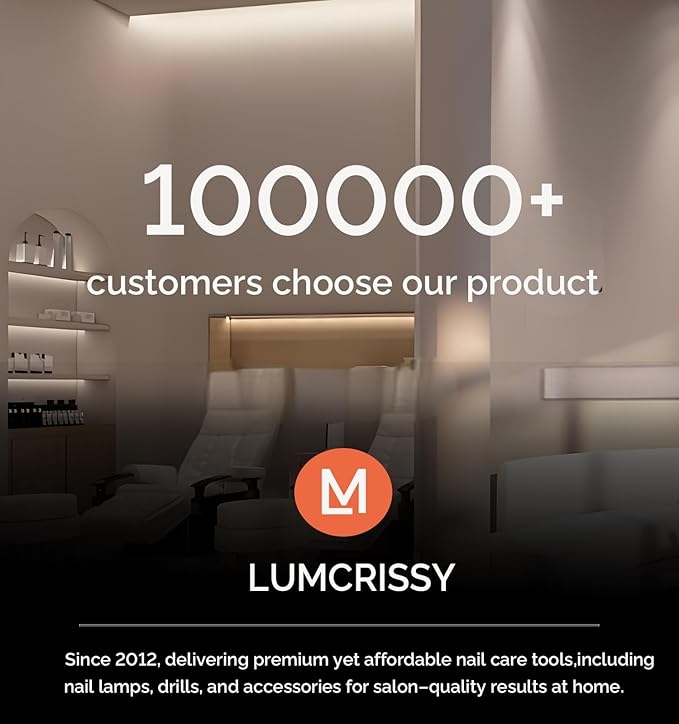 Professional Nail Drill, Lumcrissy 35000RPM Professional Nail File Machine, Rechargeable Efile for Acrylic Gel Nails with Ceramic Drill Bits Set& Sanding Bands for Manicure Salon Home Use