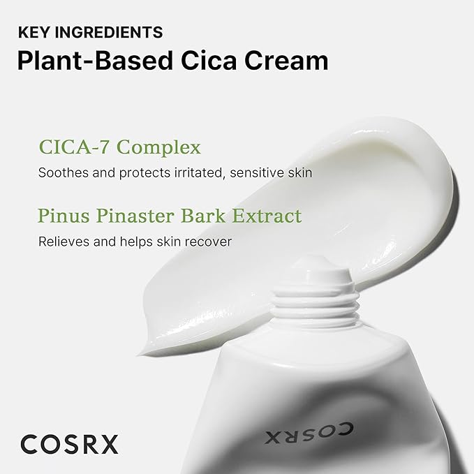 COSRX Pure Fit Cica Cream, 50ml / 1.69 fl.oz | Centella Asiatica Face Moisturizer Recommended for Acne-Prone Skin, Reduce Redness | Not Tested on Animals, Korean Skincare