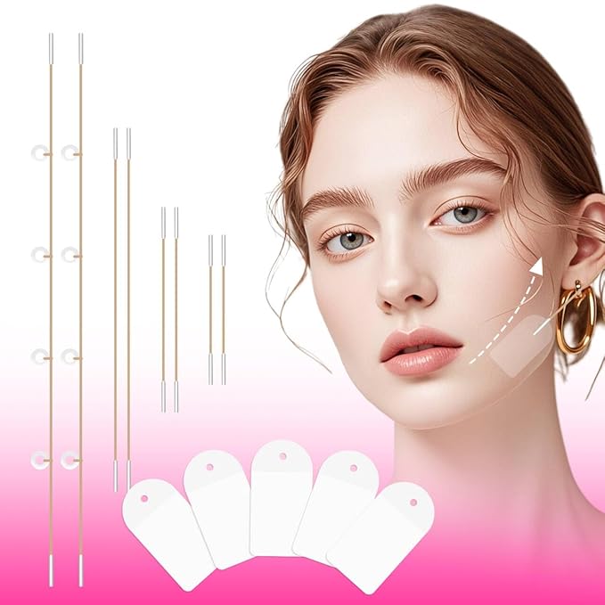 Face Lift Tape Invisible with String – 120 PCS Neck Tape Lifting Invisible for Instant Lifting Eye Brow Wrinkles, Ultra-Thin Facial Lifter, Facelift Stickers for Special Events & Makeup-Friendly Use