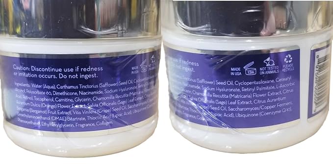 5 in 1 Retinol, Vitamin C, Collagen, Hyaluronic Acid, Niacinamide | Potent Face Cream which May Help Improve Appearance Fine Lines and Wrinkles and Reduce Appearance of Dark Spots | Trial .5oz