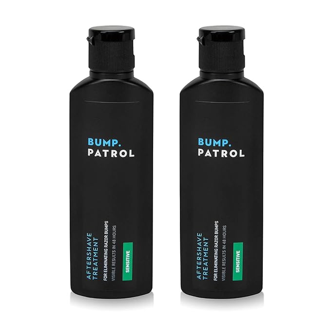 Bump Patrol Sensitive Strength Aftershave Formula - Gentle After Shave Solution Eliminates Razor Bumps and Ingrown Hairs - 2 Ounces 2 Pack