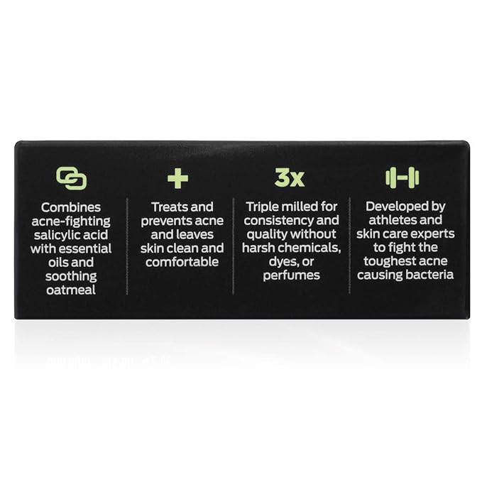 Defense Acne Care Bar Soap 4.2oz | contains 2% Salicylic Acid, Tea Tree & Eucalyptus Essential Oils & Oatmeal