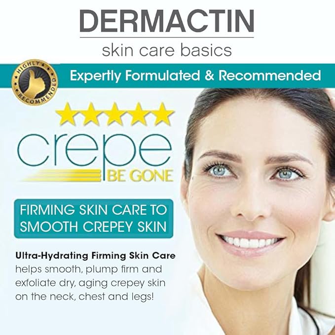 Crepe Be Gone Body Souffle Classic - Large 12 ounce - Ultra Hydrating Crepe Skin Firming Cream for Neck,Chest, Arms & Legs