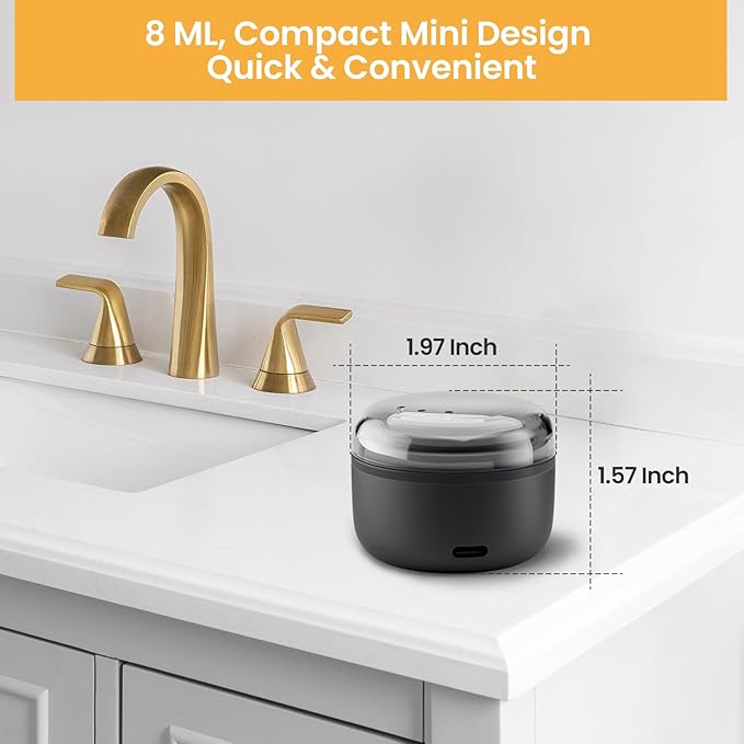 Ear Nose Wax Kit Men, Nose Hair Waxing Kit for Men, Ear Hair Removal Wax 100g, 20 Pcs Nose Applicator, 15-20 Times, Usb Rapid Heating, Constant Temperature, Painless, Black