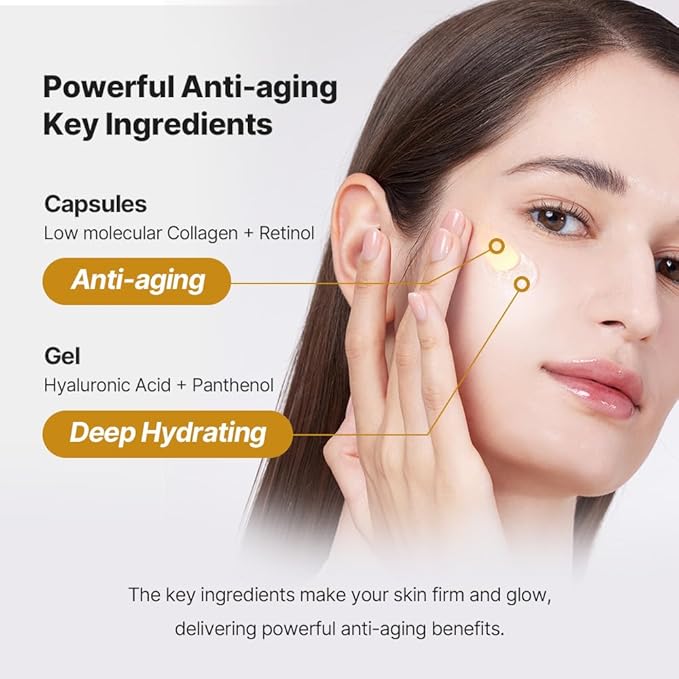 SUNGBOON EDITOR Deep Collagen Retinol Power Boosting Capsule Cream | Microneedling, White Spicules, Skin Firming, Hydration for Dry Skin, Wrinkles, Face Moisturizer, Retinol Cream for Face, 1.69 fl.oz