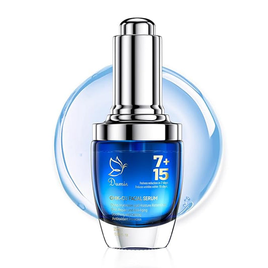 Copper Peptide Serum-Peptide Serum for Face & Neck,Anti-Aging Wrinkle-Advanced Youthful Skin Face Elixir - GHK-Cu, EGF, Hyaluronic Acid - Anti-Aging, Firming,Moisturizing-Korean Skin Care,25mL/0.88 Oz