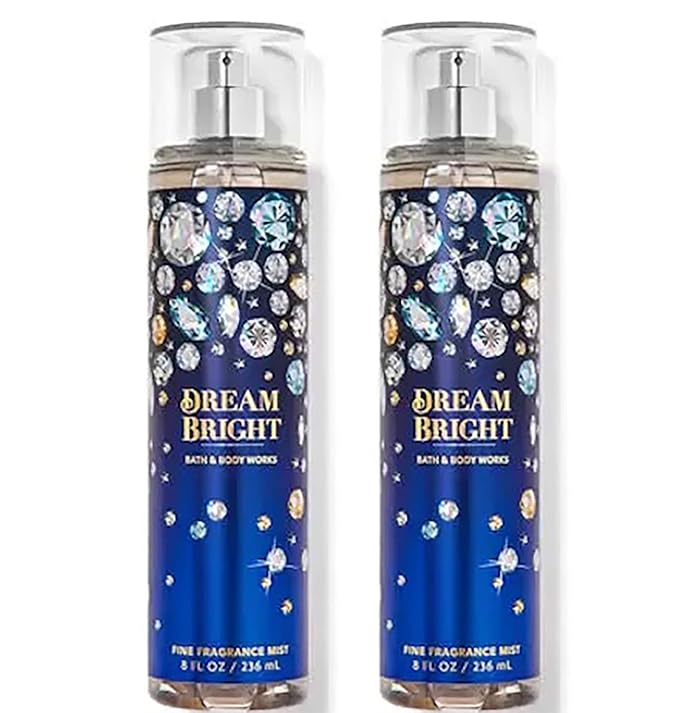 Bath & Body Works Dream Bright Fine Fragrance Body Mist Gift Set 16.0 Fl Oz (Pack of 2)