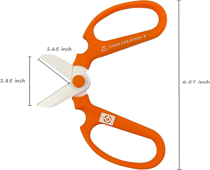 Flower Scissors Hand Creation F-170 (Orange, 170mm)
