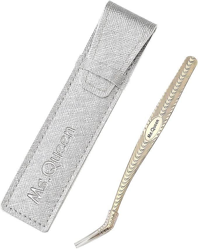 Ms.Queen Lash Tweezers for Eyelash Extension-Professional Lashing Tweezers for Mega Volume Mink Eyelashes Extensions Applying