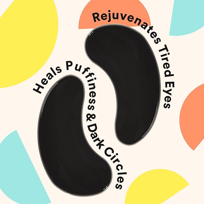 BLAQ Award Winning Eye Patches for Dark Circles, Wrinkles and Puffiness. Hydrating and Cooling with Marine Algae and Activated Charcoal, Dermatologically Tested, Vegan, Hyaluronic Acid, 5-Pairs