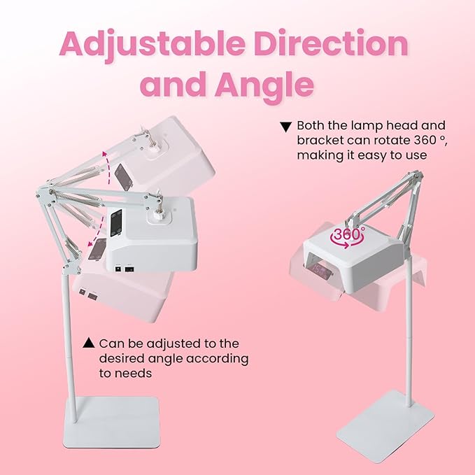 UV Foot Lamp, 78W Rechargeable UV Lamp for Feet, LED Nail Dryer with Smart Sensor, Wireless Nail Gel Polish Curing Floor Light for Nails and Toenail (Whole Floor Lamp)