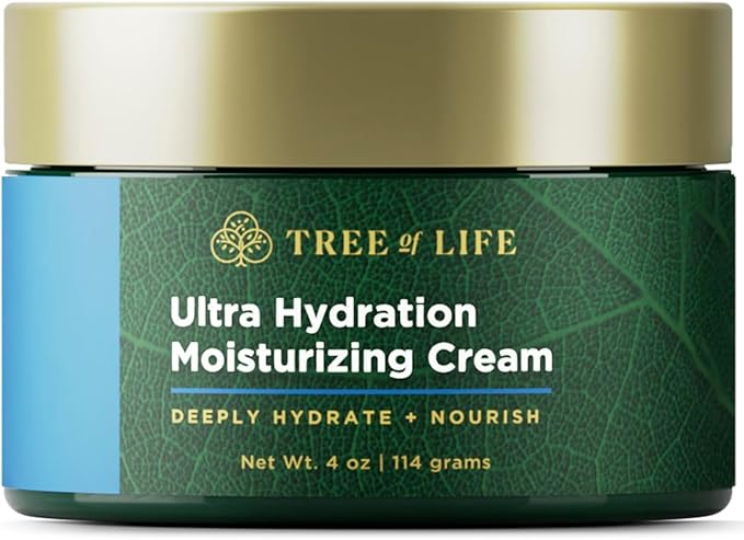 Tree of Life Beauty Moisturizer, Hydrating, Anti-Aging, Reduces Dark Spots & Fine Lines, Brightens, Firmer and Smoother Skin Non Greasy - Ultra Hydration Face Cream 4 Fl Oz