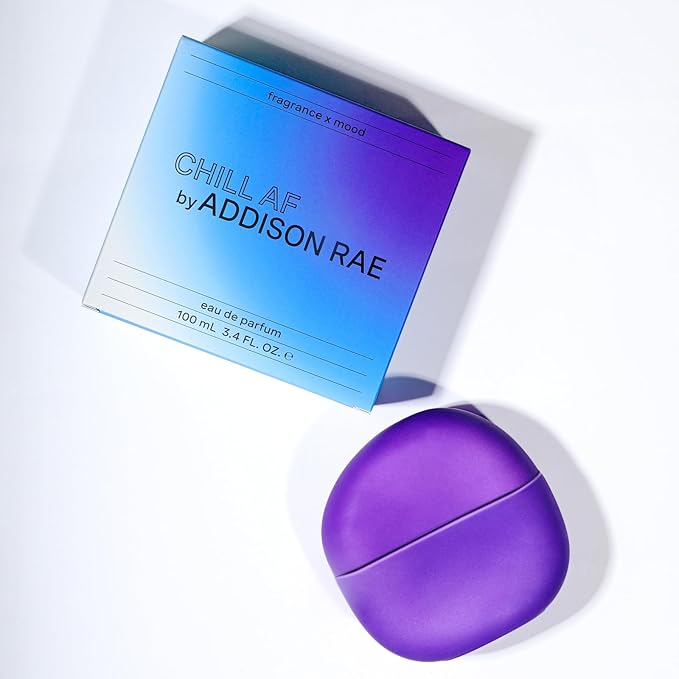 Addison Rae Fragrance Chill - Luxury Perfume for Women - Floral Woody Scent - Eau De Parfum - Notes of Pear, Apple, Sandalwood - Long Lasting Vegan Travel Cologne - Gift for Her -3.4oz EDP Spray
