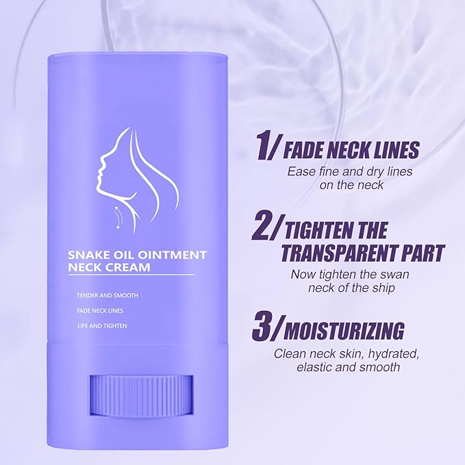 Neck Care Stick, Lifting and Firming Neck, Snake Oil Firming Cream, Oil-Nourishing, Snake 0il Tighten Lift Cream for Women