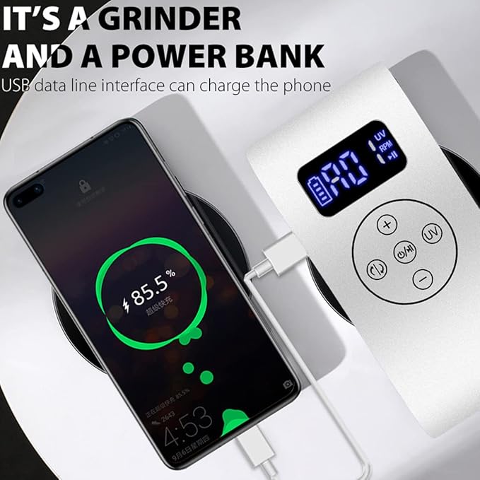 3 in 1 Portable Electric Nail Drill,Compact 35000 RPM Electrical Professional Nail File Kit, Nail Dryer UV Lamp Manicure for Acrylic, Gel Nails, Manicure Pedicure Polishing Shape Tools