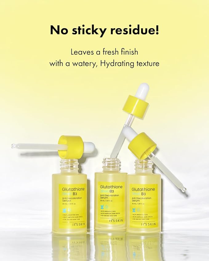 It'S SKIN Glutathione Shot B3 Anti Discoloration Serum 1.01 Fl Oz, 99% Pure Glutathione, Pepta-Glutazome, Dark Spot Corrector, Non-Irritating Daily Serum, Korean Skincare