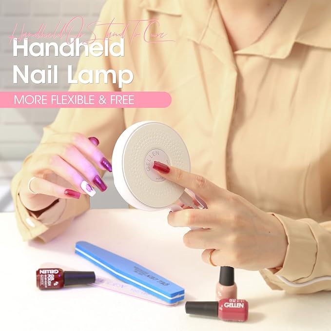 Gellen Gel Nail Polish Kit with U V Light - 10 Colors Gentle Nude Tones Gel Nail Polish Kit with 36W Nail Lamp, Gel Nail Polish Set Starter Kit with Storage Box Soak off Nail Gel Kit Manicure Set