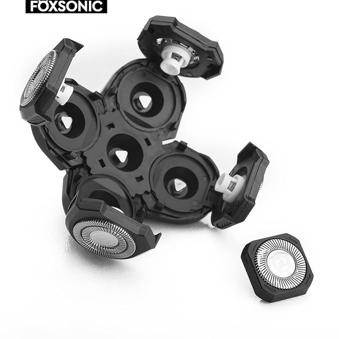 Upgraded 5 Blades Shaver for Head shaver, 5D Men's Electric Shaver Replacement Heads for Many Main Brands Bald Men Head Shaver Blades