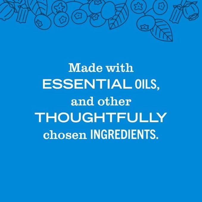 MRS. MEYER'S CLEAN DAY Blueberry Scent Variety Pack, Liquid Hand Soap 12.5 OZ, Multi-Surface Cleaner 16 OZ, Liquid Dish Soap 16 OZ, 1 CT