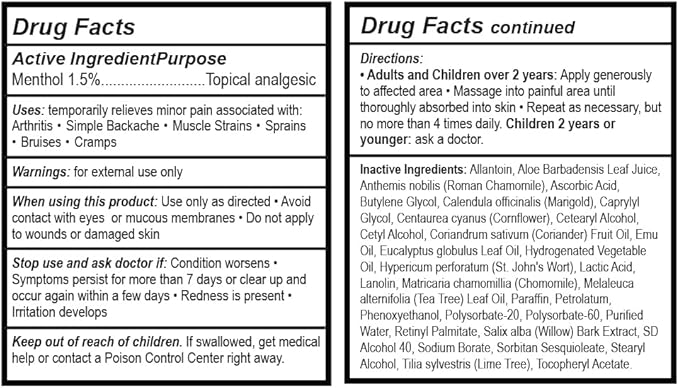 Real Time Pain Relief Foot Cream - 6oz Jar | Advanced Relief for Foot Pain, Muscle Strains, and Arthritis |15 Natural Ingredients Including Eucalyptus, Tea Tree Oil, Menthol, Vitamin E, and Emu Oil