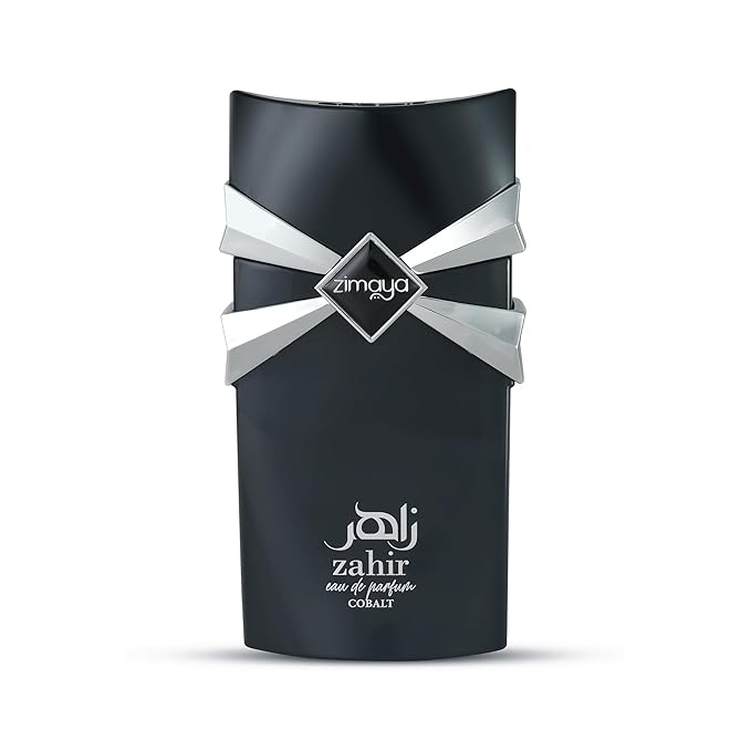 Zahir Cobalt Eau De Parfum for Men – A Refined, Woody Fragrance with Amber, Musk & Spicy Notes, 3.4 Fl. Oz