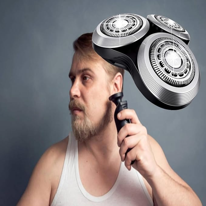 SH90/RQ12 Replacement Shaver Head for Philips Norelco Series S9000, Version Replacement Shaver Head with Double Precision Blades for Series RQ12/RQ10/S9000, S8000,1Pack