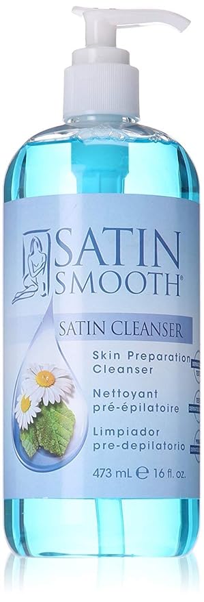 VALUE PACK! SATIN SMOOTH Satin Release Wax Residue Remover + Satin cleanser skin preparation cleanser, 16 ounce