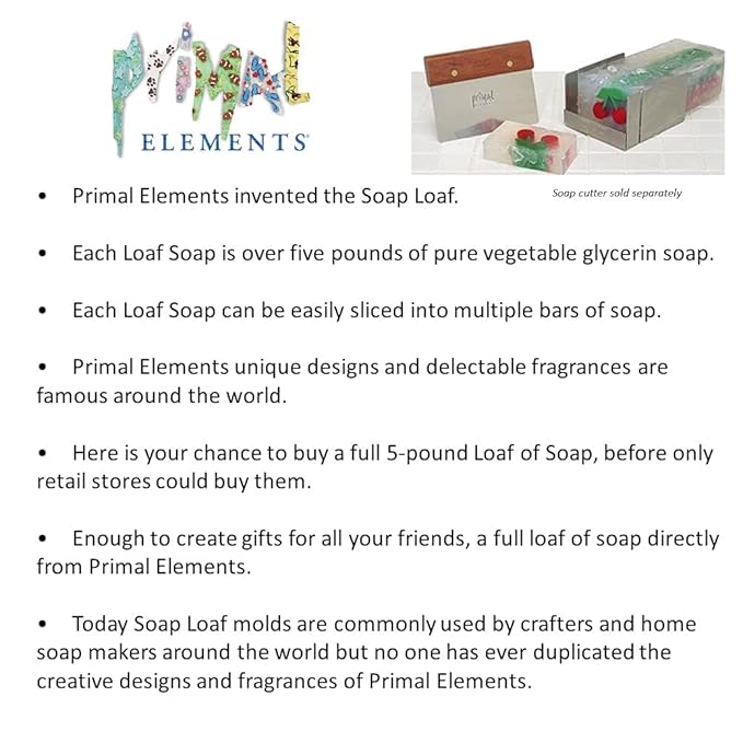 Primal Elements Hearts Soap Loaf, 80 Ounce