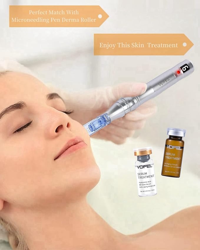 Anti Aging Serum Hyaluronic Acid Serum For Face BB Glow Starter Kit Serum Ampoules for Skin Treatment Kit 0.35 oz 8 Vials